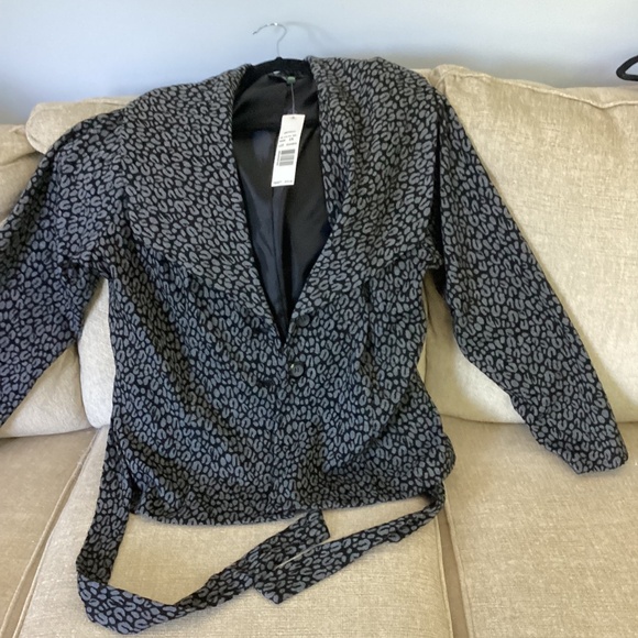 Harve Benard leopard print 2x Blazer NWT - Picture 1 of 5